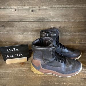 Womens Nike Zoom Kynsi Jacquard Brown Waterproof Hiking Boots Size 7‎ M GUC